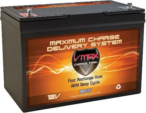 VMAX MR127-100 12V 100Ah AGM Deep Cycle Marine Battery